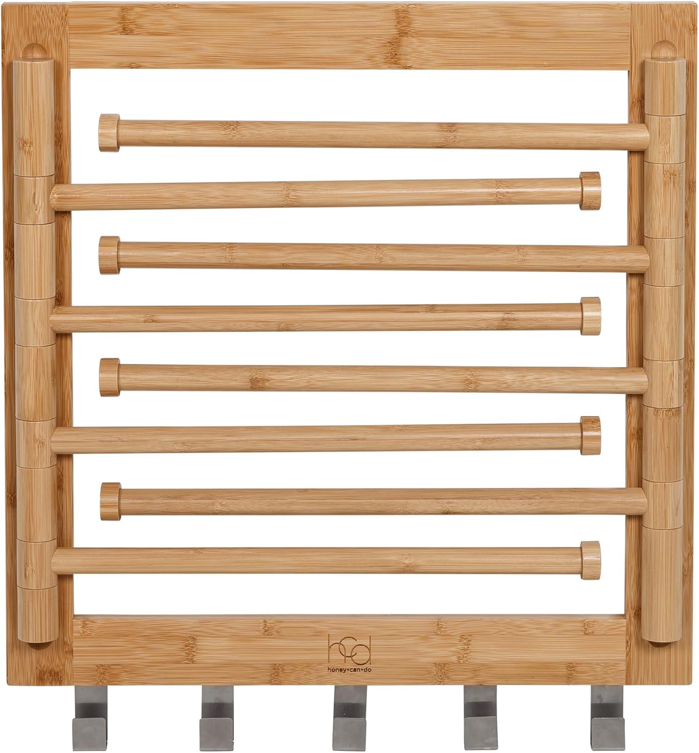 Honey-Can-Do The Perfect Wall Mounted Clothes Rack with Drying Rod and Drying Rack, A Space-Saving, Efficient Solution for Drying Clothes at Home, Keeping Your Laundry Organized and Your Space Neat